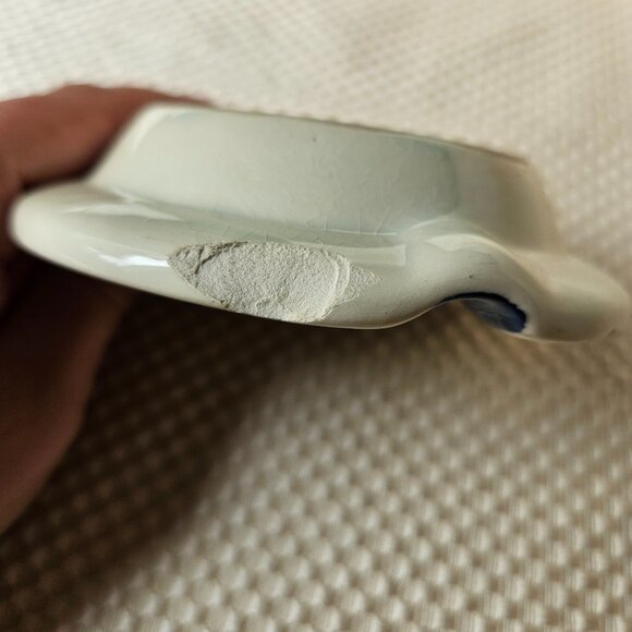 Delfts Holland Blue and White Windmill Ashtray - Picture 4 of 8